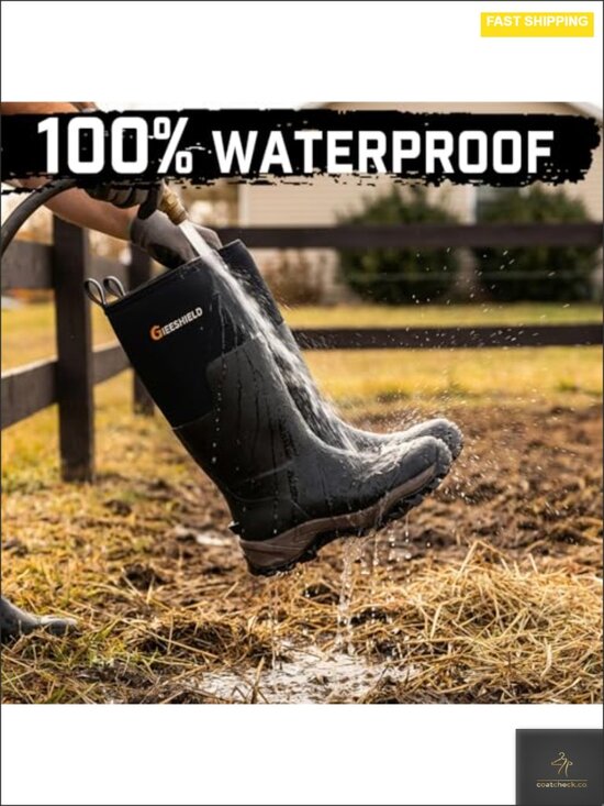 Ultra-Light Waterproof 6mm Neoprene Insulated Anti-Slip Rain & Hunting Boots main image 4